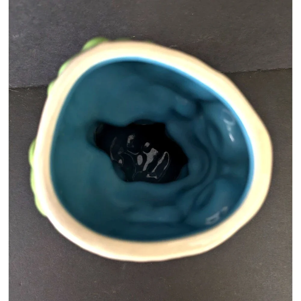 Tiki Farm Thor Three Dots and a Dash Fijian Mermaid Blue Mint Green Mug